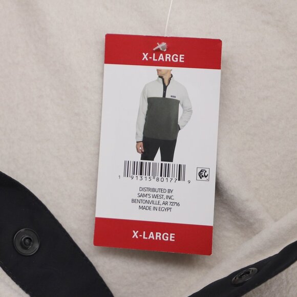 NWT LANDS' END Men's Heritage Fleece Pullover Oeko-Tex Forest Moss Green Size XL - Picture 8 of 10